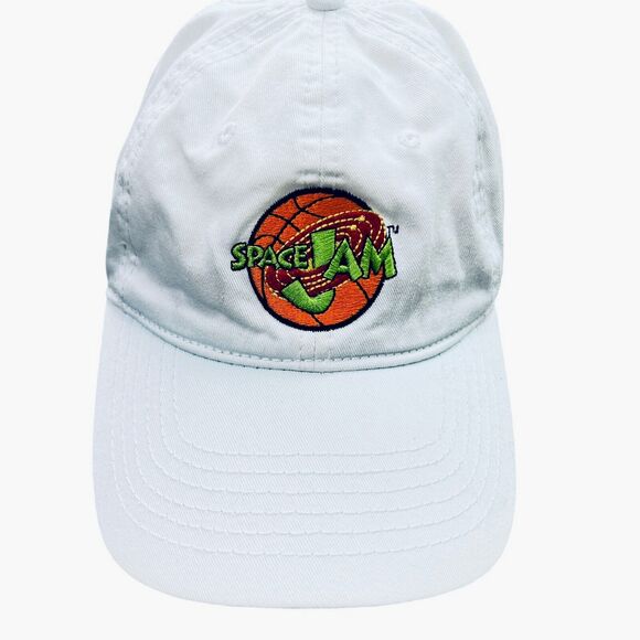 VINTAGE 90s Space Jam Movie  1996 Ball Cap Official Warner Bros Strap back - Picture 1 of 8